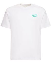 Maison Kitsuné - T-shirt Aus Baumwolle - Lyst