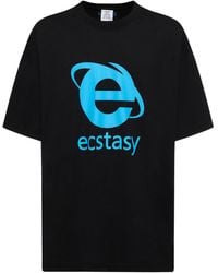 Vetements - Ecstasy Printed Cotton T-shirt - Lyst
