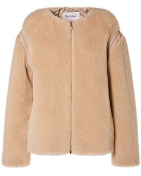 Max Mara - Panno Wool Blend Collarless Jacket - Lyst