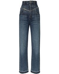 Isabel Marant - Jeans de denim con cintura alta - Lyst