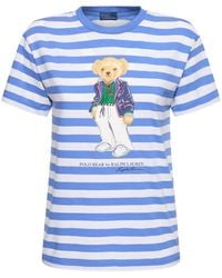 Polo Ralph Lauren - Camiseta de algodón a rayas - Lyst
