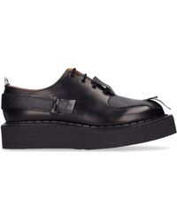 Comme des Garçons George Cox Leather Oxford Shoes - Black