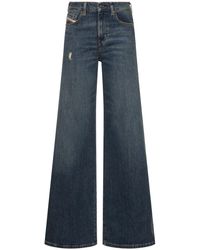 DIESEL - 1978 D-Akemi Cotton Denim Flared Jeans - Lyst