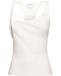 Courreges - Damen Tanktop Aus Gerippter Baumwolle „90S Twist“ - Lyst