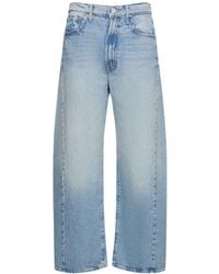Mother - Jeans the half pipe ankle in denim di cotone - Lyst