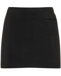 Wardrobe NYC - Layered Tube Stretch Viscose Mini Skirt - Lyst