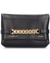 Victoria Beckham - Mini Leather & Chain Pouch - Lyst