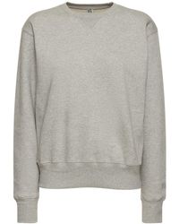 Totême - Sweatshirt Aus Baumwolle Mit U-ausschnitt - Lyst