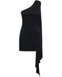 David Koma - Jersey Hotfix Draped Mini Dress - Lyst