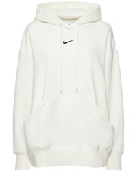 Nike Sudadera de algodón con capucha - Blanco