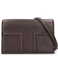 Totême - T-Flap Leather Shoulder Bag - Lyst