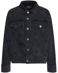 Balmain - Regular Cotton Denim Jacket - Lyst