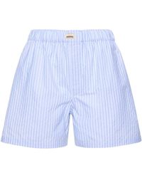 Gucci - Striped Cotton Boxer Shorts - Lyst