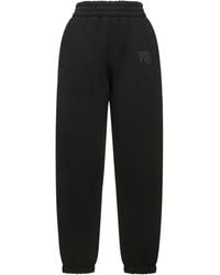 Alexander Wang - Essential Cotton Terry Sweatpants - Lyst