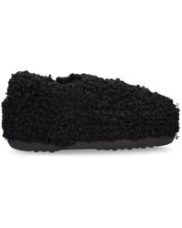 Moon Boot - Curly Faux Fur Mules - Lyst