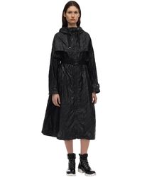 Moncler Bouteille Nylon Trench Coat - Black