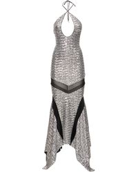 The Attico - Saskia Sequined Long Dress - Lyst