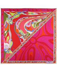 Emilio Pucci - Silk Twill Scarf - Lyst