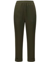 Slacks and Chinos Capri and cropped trousers Womens Clothing Trousers Haider Ackermann Flannel Trouser in Black 