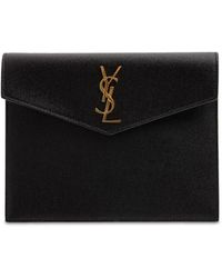 black uptown envelope pouch