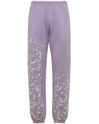Liberal Youth Ministry Bleached Cotton Jersey Sweatpants - Purple