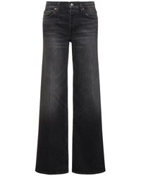 RE/DONE - Mid Rise Wide Leg Jeans - Lyst