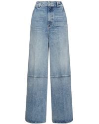Khaite - Isla Wide Cotton Denim Jeans - Lyst