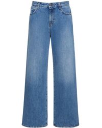 The Row - Eglitta Wide Cotton Denim Jeans - Lyst
