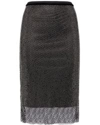 Sportmax - Zinnia Embellished Mesh Midi Skirt - Lyst