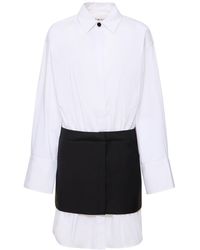 Remain - Patchwork Mini Shirt Dress - Lyst