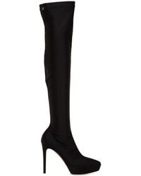 Gianvito Rossi - 85Mm Stretch Lycra Over-The-Knee Boots - Lyst
