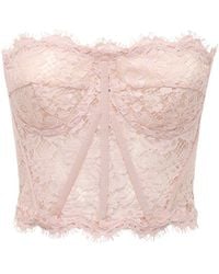Dolce & Gabbana Топ Из Кружева - Розовый