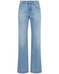 Dolce & Gabbana - Gerade Jeans Aus Bio-denim - Lyst