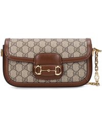 Gucci - 1955 Horsebit Gg Canvas Shoulder Bag - Lyst