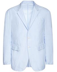 Herren Bekleidung Jacken Blazer DSquared² Baumwolle Baumwollchambray-blazer in Blau für Herren 