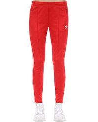 adidas Originals Pantaloni Jacquard - Rosso