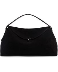 TOTEME - T-Lock Suede Top Handle Bag - Lyst