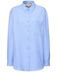 Gucci - Camisa GG de algodon oversized - Lyst