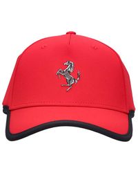 Ferrari - Logo Stretch Polyester Baseball Cap - Lyst