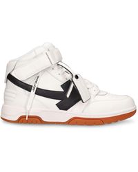 Off-White c/o Virgil Abloh - Out Of Office Mid-top Calf Leather Sneakers - Lyst