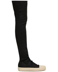 Rick Owens - Mujer Botas Mosqueteras De Denim 20Mm - Lyst