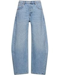 Alexander Wang - Oversize Rounded Low Rise Jeans - Lyst