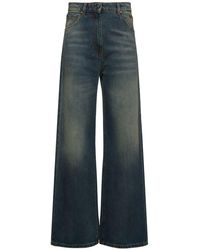 MSGM - Medium Jeans Aus Denim - Lyst