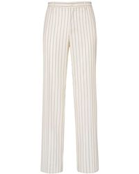 Dolce & Gabbana - Pantalon en laine à fines rayures - Lyst