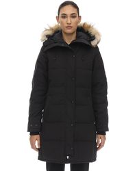 Canada Goose Shelburne Down Parka W/ Fur Trim - Black