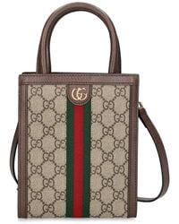 Gucci - Super Mini Ophidia gg Canvas Bag - Lyst