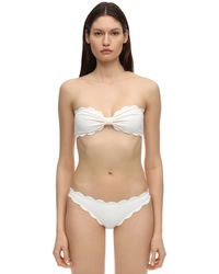 Marysia Swim Antibes Bandeau-bikini-oberteil Mit Wellenkanten - Weiß
