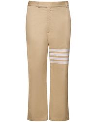 Thom Browne - Unconstructed Straight Leg Cotton Pants - Lyst