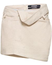 Jacquemus - La Mini Jupe Bahia Canvas Mini Skirt - Lyst
