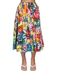 Marni Bedruckter Rock Aus Baumwollpopeline - Mehrfarbig